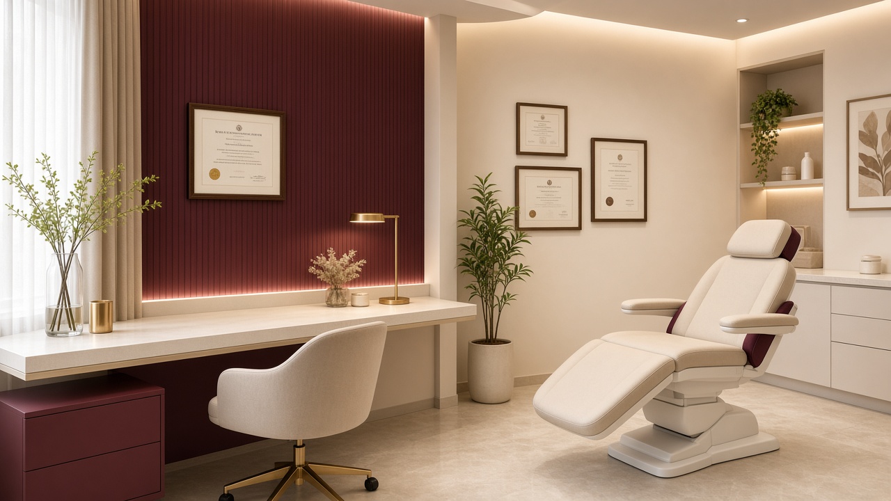 Personalised skin and hair consultation room at Dr. Shinde Skin Clinic